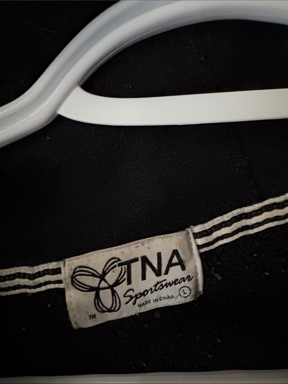 TNA Black Zip-Up Hoodie with Teal Logo - Picture 2 of 3